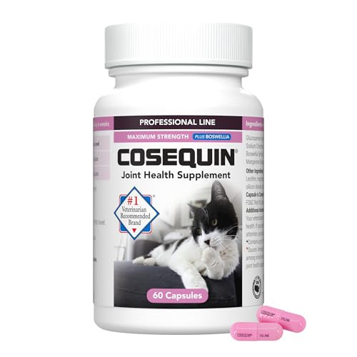 Nutramax Laboratories Cosequin For Cats Joint Health Supplement Contains Glucosamine For Cats Plus Chondroitin And Boswellia Supports Healthy Joints For All Breeds And Sizes Sprinkle Capsules 60 Count