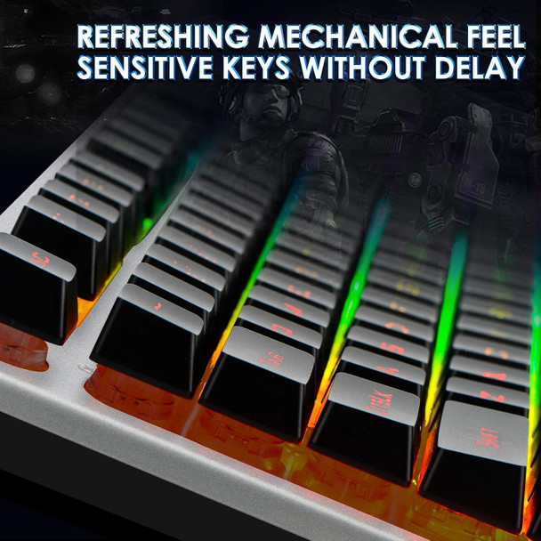 Beastron RGB Backlit Gaming Keyboard with Mouse Combo and Mouse pad, Multimedia Keyboard Knob,Mechanical Feel USB Wired Keyboard for Windows PC Beastron RGB Backlit Gaming Keyboard with Mouse Combo and Mouse pad, Multimedia Keyboard Knob,Mechanical Feel USB Wired Keyboard for Windows PC