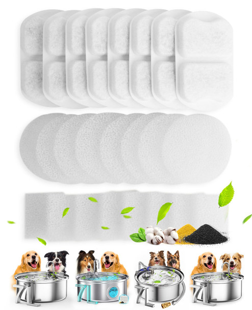 Oneisall Dog Water Fountain 7L/230Oz/1.8G Quiet Dog Fountain Water Bowl Stainless Steel Dog Water Fountain With Visual Water Level&Triple Filtration For Large Medium Small Breed Dogs Pets