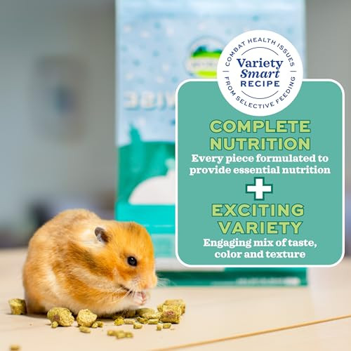 Oxbow Forage Wise Hamster & Gerbil Food Vitamin Rich Healthy Daily Diet Hamster Food Veterinarian Formulated Small Animal Pet Products No Artificial Colors & Preservatives Made In Usa 2 Lbs