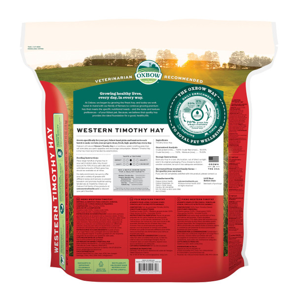 Oxbow Western Timothy Hay For Small Pets Ãƒ¢Ã‚Š¬Ã‚‚¬Å’ All-Natural Grass Hay For Rabbits Guinea Pigs And Chinchillas Ãƒ¢Ã‚Š¬Ã‚‚¬Å’ High Fiber For Digestive Health And Dental Support Ãƒ¢Ã‚Š¬Ã‚‚¬Å’ 40 Oz Bag
