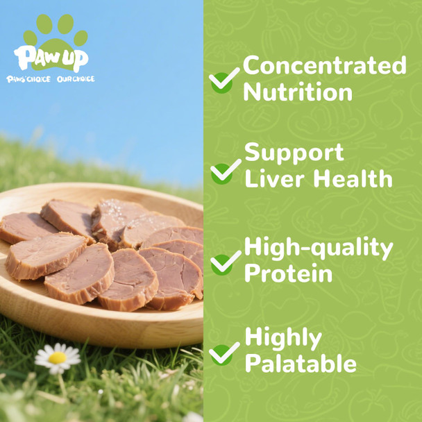 Pawup Ze Dried Chicken Liver Pet Treats High Protein Ze-Dried Pet Food For Dogs Cats Fresh Ingredient Snacks 4.6 Oz Rawhide &Grain