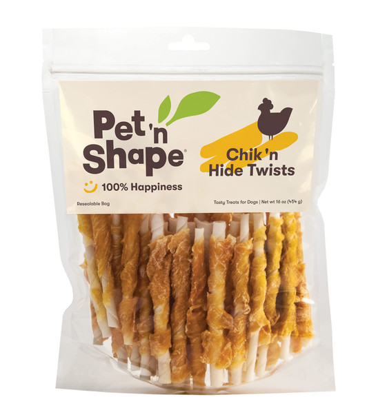 Pet 'N Shape Chik 'N Hide Twists Ãƒ¢Ã‚Š¬Ã‚‚¬Å’ Chicken Wrapped Rawhide Natural Dog Treats Small 16 Oz