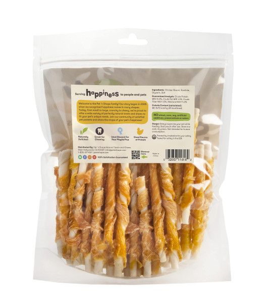 Pet 'N Shape Chik 'N Hide Twists Ãƒ¢Ã‚Š¬Ã‚‚¬Å’ Chicken Wrapped Rawhide Natural Dog Treats Small 16 Oz