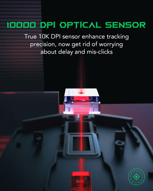 Black Shark Gaming Mouse Wired, USB Computer Ergonomic Mouse with 7 Adjustable DPI Up to 10,000, 7 Programmable Buttons, 5 Modes RGB Backlight, Optical Gamer Mice for Windows PC Laptop Mac Black Shark Gaming Mouse Wired, USB Computer Ergonomic Mouse with 7 Adjustable DPI Up to 10,000, 7 Programmable Buttons, 5 Modes RGB Backlight, Optical Gamer Mice for Windows PC Laptop Mac