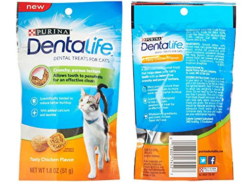 Purina Dentalife Dental Treats For Cats Bundle Savory Salmon And Tasty Chicken