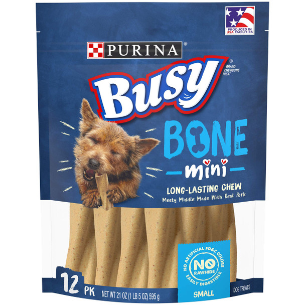 Purina Busy Made In Usa Facilities Small Breed Dog Bones Mini - 20 Ct. Pouch