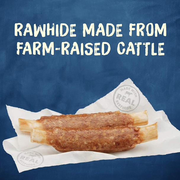 Purina Busy Busy Purina Busy Small/Medium Breed Dog Rawhide Treat Rib Hide - 12 Ct. Pouch