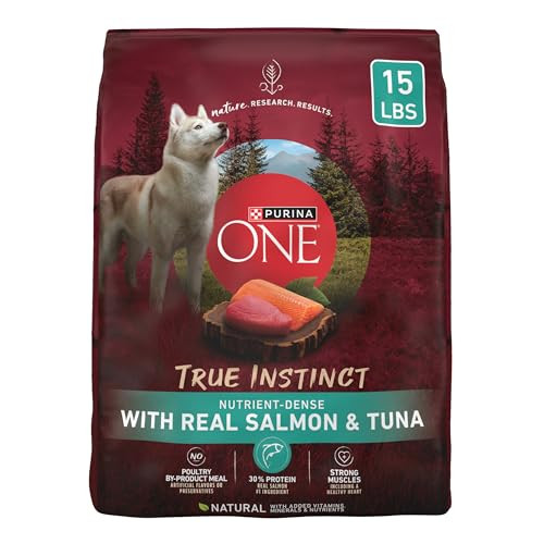 Purina One True Instinct With Real Salmon And Tuna Natural With Added Vitamins Minerals And Nutrients High Protein Dog Food Dry Formula - 15 Lb. Bag