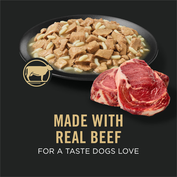 Purina Pro Plan Adult 7 Plus Complete Essentials Shredded Blend Beef And Rice Formula High Protein Dog Food For Senior Dogs - 34 Lb. Bag