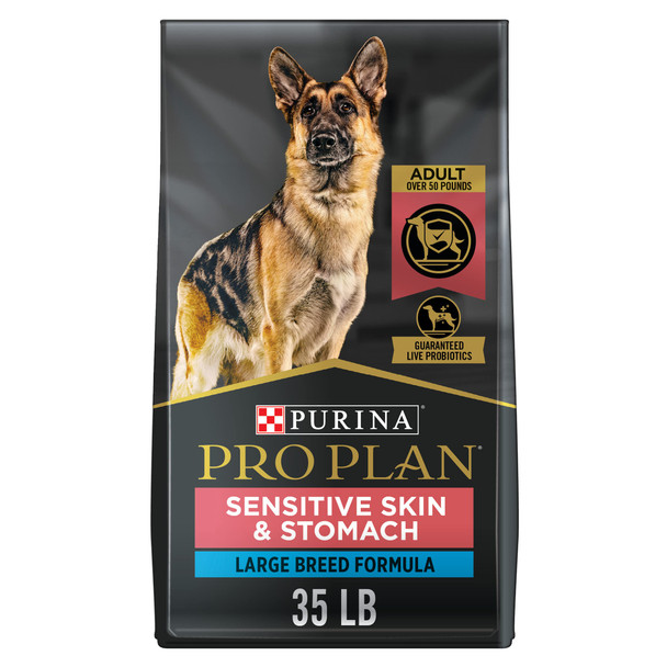 Purina Pro Plan Sensitive Skin And Stomach Dry Dog Food Senior Adult 7 Plus Salmon And Rice Formula - 24 Lb. Bag