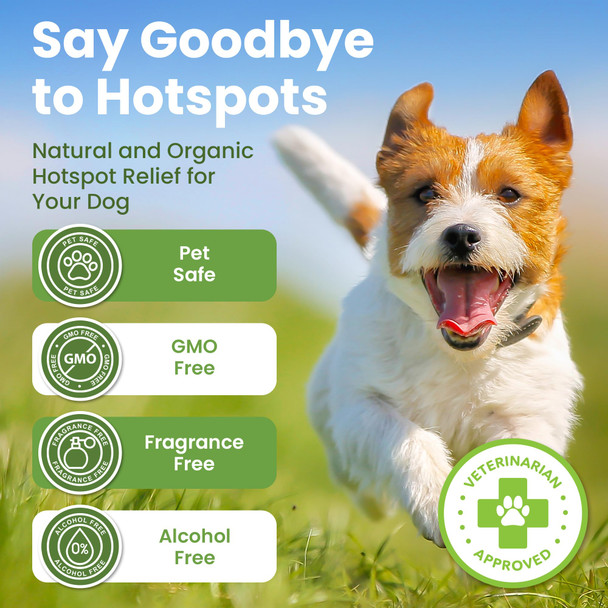 Resq Organics Hot Spot Treatment For Dogs - Pet Wound Care Healing Ointment For Pets Itchy Skin Relief Dry Skin Treatment Natural Allergy Relief Dog Paw Balm + Manuka Honey Aloe Vera Vitamin E (2 Oz.)