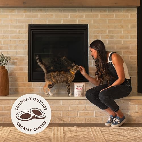 Rocco & Roxie Supply Co. Seasonal Allergy Relief For Cats Cat Supplements & Vitamins Probiotics To Support Gut Health Fish Oil For Skin Sneezing & Itching From Seasonal Allergies Tart Cherry Immune Support