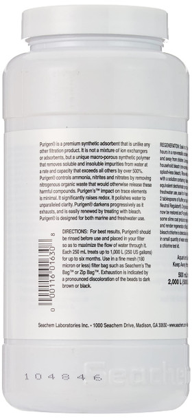 Seachem Indoor Purigen Organic Filtration Resin - Fresh And Saltwater 100 Ml