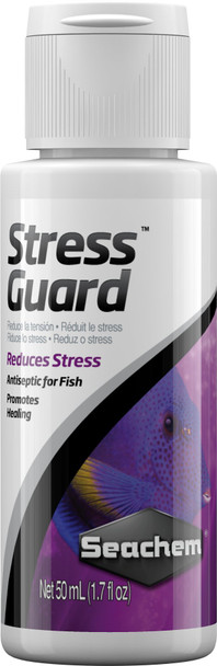 Seachem Stressguard Slime Coat Protection - Stress And Toxic Ammonia Reducer 50 Ml / 1.7 OzWhite