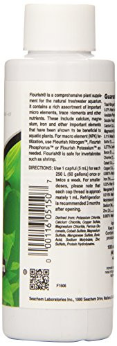 Seachem Flourish Freshwater Plant Supplement - Aquarium Element And Nutrient Blend 100 Ml (Model: 515)