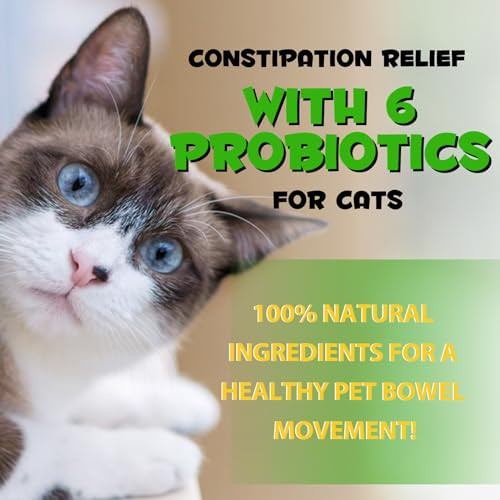 Shuangjia Cat Constipation Relief 2 Fl Oz 100% Natural Cat Laxative With 6 Probiotics For Cats Constipation Promotes Digestive Health Laxative Constipation Relief Cats Stool Softener