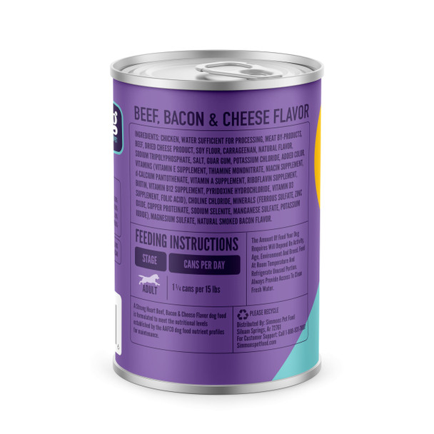 Strongheart A Wet Dog Food Chicken & Beef Variety Pack - 13.2 Oz Cans (Pack Of 12) Made In The Usa With Real Chicken & Beef