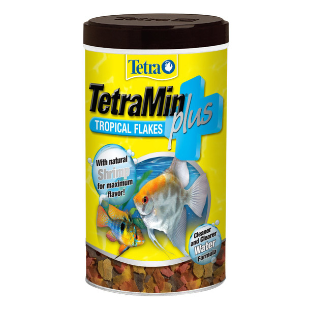 Tetra Tetramin Plus Tropical Flakes 2.2 Ounces Nutritionally Balanced Fish Food With Added Shrimp