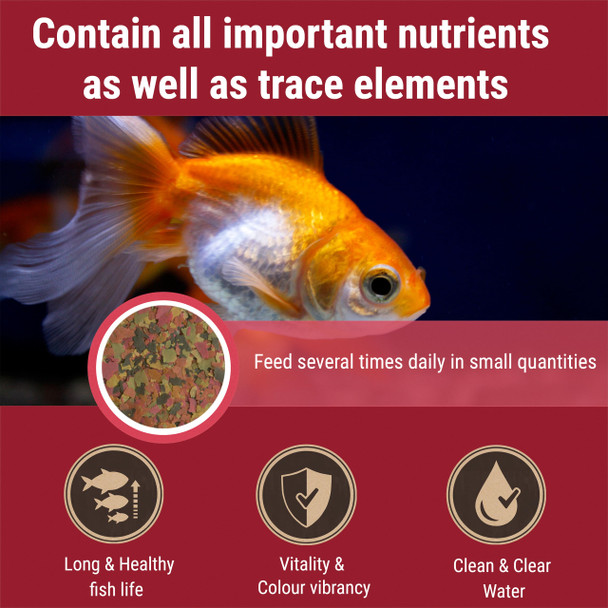 Tetra Goldfish Flakes Nutritionally Balanced Diet For Aquarium Fish Vitamin C Enriched Flakes 7.06 Oz