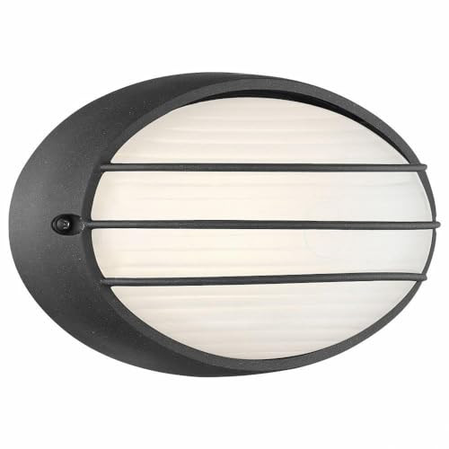 Access Lighting - HI Access 20280LEDDMG-BL/OPL Contemporary Modern LED Bulkhead from Cabo Collection in Black Finish