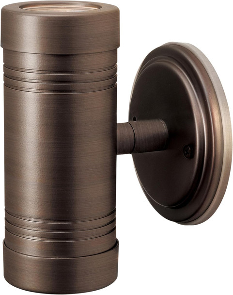 Access Lighting 23026LEDMG-BRZ/CLR Myra Outdoor LED Wall Washer with Clear Glass Shade Bronze