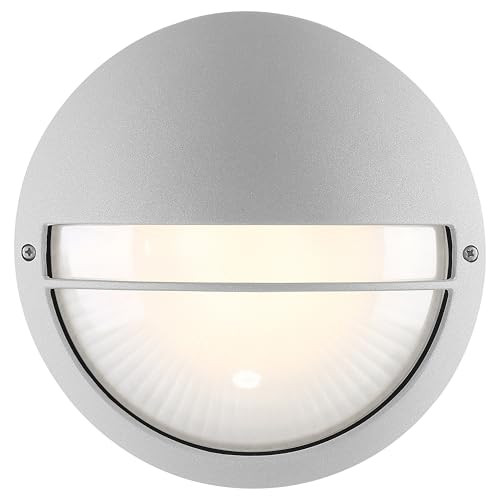 Access Lighting - HI Access 0LEDDMG-SAT/OPL Contemporary Modern LED Bulkhead from Clifton Collection in Pewter Nickel Silver Finish Satin