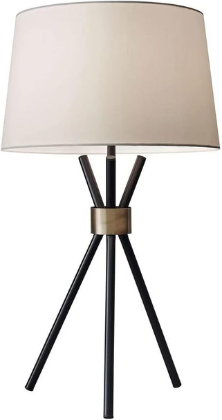 Adesso 3834-01 Benson 25.5" Table Lamp Black Smart Outlet Compatible