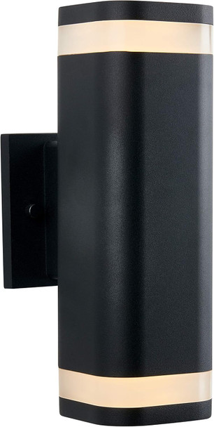 artika NSBLES-ON Mettle 3 Way Stream LED Indoor/Outdoor Wall Light, Black