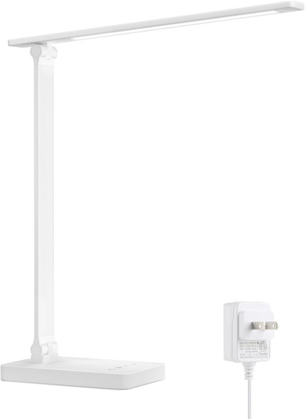 Lepro LED Desk Lamp for Home Office, 9.5W 750LM Metal Touch Control Desk Light, 5 Color Modes 5 Brightness Level, Eye Caring Task Lamp For Reading, Sewing, Crafts, School Supplies, Puzzle Light, Black