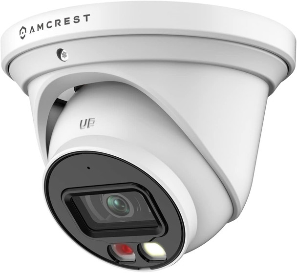 Amcrest 5MP AI Turret IP PoE Camera w/ 49ft Nightvision, Security IP Camera Outdoor, Built-in Microphone, Human & Vehicle Detection, Active Deterrent, 129° FOV, 5MP@20fps IP5M-T1277EW-AI Amcrest 5MP AI Turret IP PoE Camera w/ 49ft Nightvision, Security IP Camera Outdoor, Built-in Microphone, Human & Vehicle Detection, Active Deterrent, 129° FOV, 5MP@20fps IP5M-T1277EW-AI