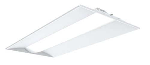 Lithonia Lighting STAKS 2X4 ALO6 SWW7 LL Stack LED Troffer Downlight with 3000 to 5000 Adjustable Lumens and 3500 to 5000K Switchable CCT 2 Feet by 4 Feet White