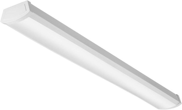 Lithonia Lighting 2 Foot LED Light Fixture Low-Profile LED Wraparound Flush Mount Ceiling Light 4000K Cool White 120V 24-Inch (FMLWL 24 840)