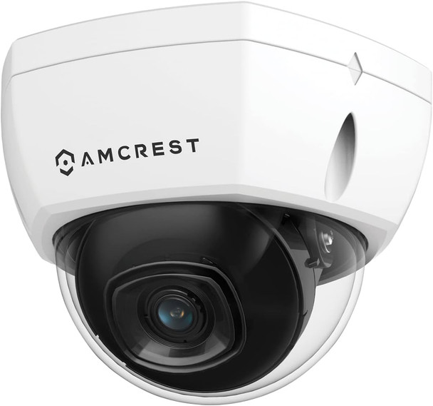 Amcrest UltraHD 4K (8MP) Outdoor Security POE IP Camera, 3840x2160, 98ft NightVision, 2.8mm Lens, IP67 Weatherproof, IK10 Vandal Resistant Dome, MicroSD Recording, White (IP8M-2493EW) Amcrest UltraHD 4K (8MP) Outdoor Security POE IP Camera, 3840x2160, 98ft NightVision, 2.8mm Lens, IP67 Weatherproof, IK10 Vandal Resistant Dome, MicroSD Recording, White (IP8M-2493EW)