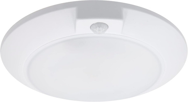 Maxxima 6 in. Round Motion Sensor LED Ceiling Mount Light Fixture - 600 Lumens, 3000K Warm White, Indoor Dome Light, Ideal for Closet, Hallway, or Kitchen Pantry Lighting