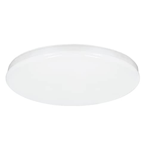 Maxxima 8 in. LED Round Trimless Disk Light, 1400 Lumens, 5 CCT Flush Mount Ceiling Light Fixture, 2700K/3000K/3500K/4000K/5000K, Dimmable Low Profile Light, Recessed Can or J-Box Install