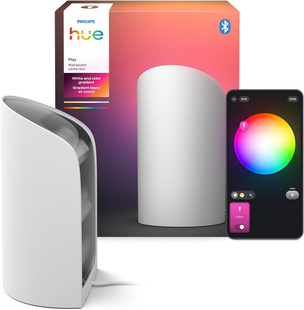 Philips Hue Smart Play Light Bar Base Kit Black - White & Color Ambiance LED Color-Changing Light - 1 Pack - Requires Bridge - Control with App - Works with Alexa Google Assistant and Apple HomeKit