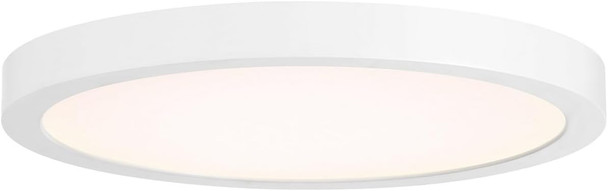 Savoy House 6-3333-10-WH Lighting Assets T24 Compliant Outdoor Low Profile Flush Mount Integrated LED 1-Light 20 Watt 1" H x 10" W White