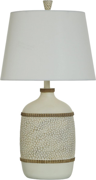 Stylecraft Home Collection Style Craft Henry - Traditional Table Lamp - Lindau - Off-White Shade