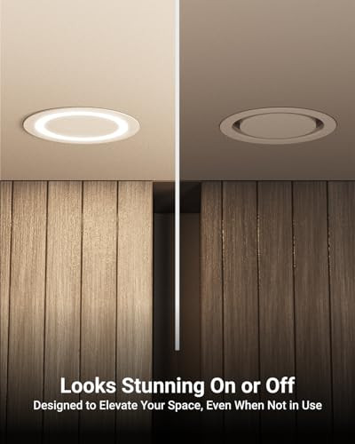 Sunco Lighting Sunco 12 Pack 6 Inch LED Slim Ultra Thin Canless Lights, Ceiling Recessed Lighting with Metal Junction Box, 900 LM, Selectable CCT 2700K/3000K/4000K/5000K/6000K, 14W, Dimmable ETL
