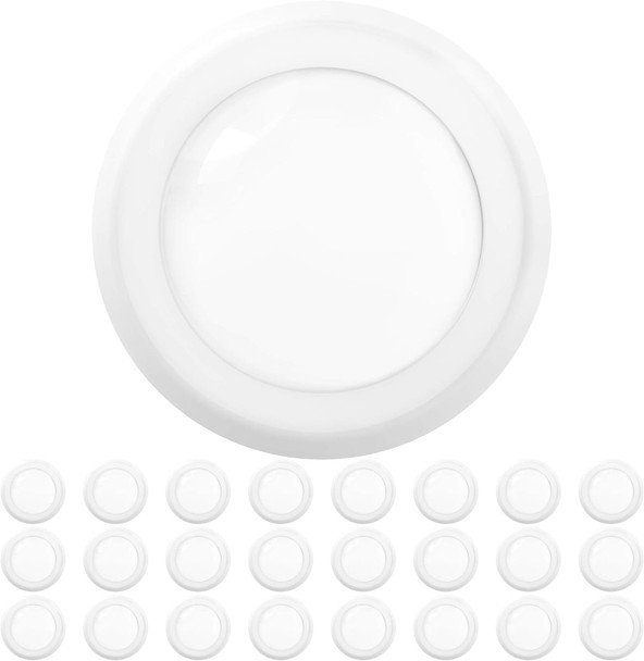 Sunco Lighting Sunco 24 Pack 5/6Ã¢‚¬ LED Disk Lights Flush Mount Ceiling Light Fixture Recessed 5000K Daylight, 100W Equivalent 15W, 1050LM, Dimmable Low Profile Surface Mount ETL & Energy Star Listed.