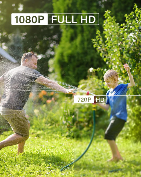 ANNKE 1080p HD-TVI Security Surveillance Camera for Home CCTV System, 2MP Bullet BNC Camera with 85 ft Super Night Vision, IP66 Surveillance Weatherproof Add–on Wired Camera