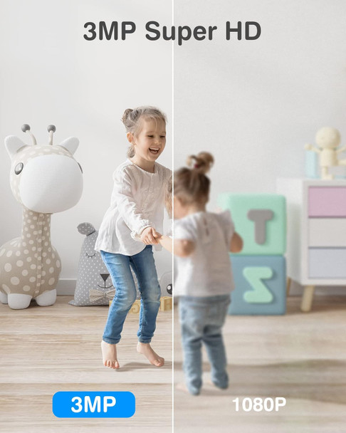 ANNKE Crater 2-2K WiFi Pan Tilt Smart Security Camera, 3MP Baby/Pet Monitor, Indoor Camera 360-degree with Two-Way Audio, Human Motion Detection, Cloud & SD Card Storage, Compatible with Alexa-Black ANNKE Crater 2-2K WiFi Pan Tilt Smart Security Camera, 3MP Baby/Pet Monitor, Indoor Camera 360-degree with Two-Way Audio, Human Motion Detection, Cloud & SD Card Storage, Compatible with Alexa-Black