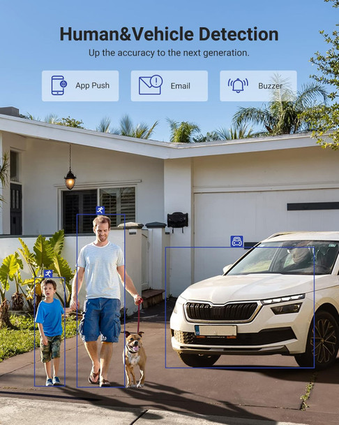 ANNKE 4K 8 Channel AI DVR with Human/Vehicle Detection, 5-in-1 H.265+ Security Digital Video Recorder Works with Alexa, Supports 8CH Analog and 4CH 8MP IP Cameras for Home CCTV System, 1TB Hard Drive