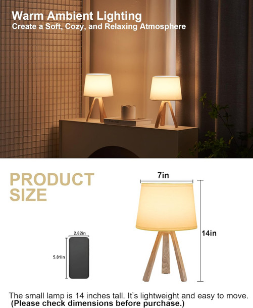 UMEXUS Cordless Table Lamp, Rechargeable Battery Powered, Timer & Dimmer & Remote Control & Color-Changing, Fabric White Shade, Small Tripod Lighting Patio Bedroom Living Room Home Office