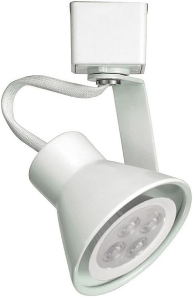 WAC Lighting TK-103 Line Voltage Track Head with 8W GU10 LED Bulb in White for J Track