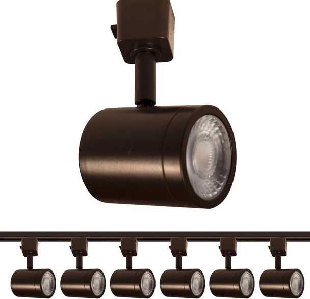 WAC Lighting Charge 8010 LED Adjustable Track Head 5-CCT Selectable 9W 865 Lumens Fully Dimmable in White for L-Style 2 Wire Track