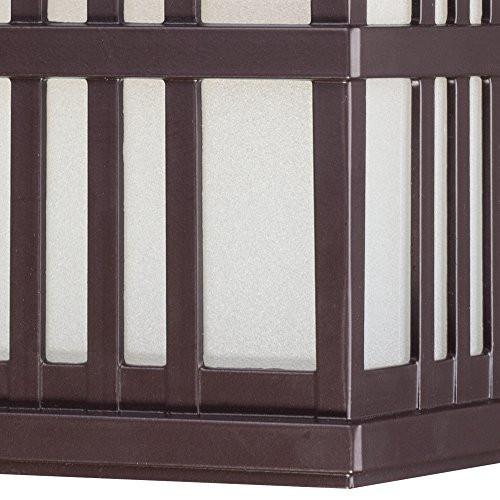 Westinghouse 6400200 Traditional One-Light LED Outdoor Wall Light Sconce Oil Rubbed Bronze Finish Frosted Glass