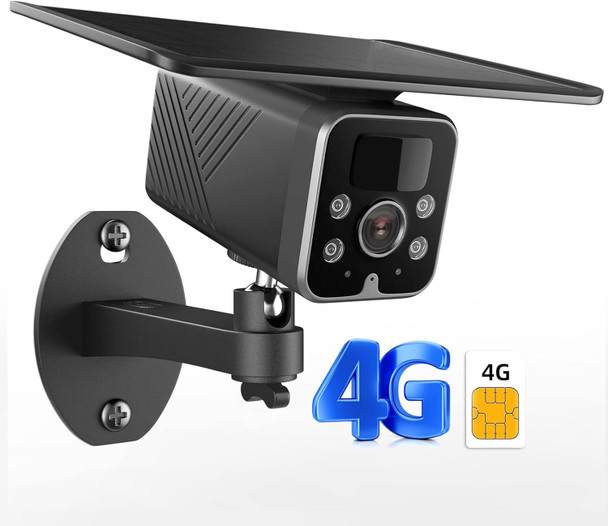 4G LTE Security Camera, No WiFi Needed, Solar Powered Cellular Camera with Spotlight, Rechargeable Battery, AI Motion Detection, Color Night Vision, 2-Way Audio, Cloud/SD Card Storage 4G LTE Security Camera, No WiFi Needed, Solar Powered Cellular Camera with Spotlight, Rechargeable Battery, AI Motion Detection, Color Night Vision, 2-Way Audio, Cloud/SD Card Storage