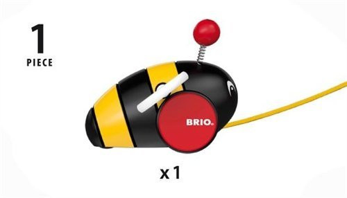 BRIO World - 30165 Pull Along Bumblebee  The Perfect Playmate for Your Toddler